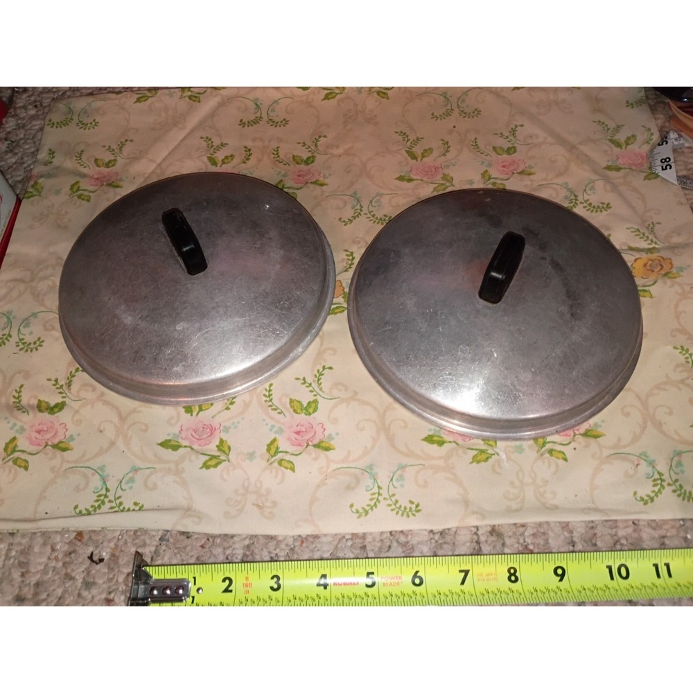 West Bend Aluminum Lids‎ Set Of 2 7 3/4"